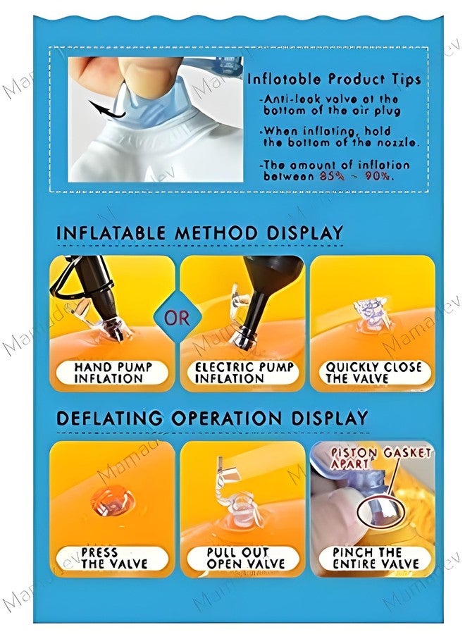 Mamadev®:- Printed Swmimg Ring Swim Tube for Kids Swimming Leering Ring for Girls and Boys Swimming Tube Inflatable Swim Ring (9+ Years Up)(Size - 36''inch)(Multi Color)(1 PIS) - Image 4